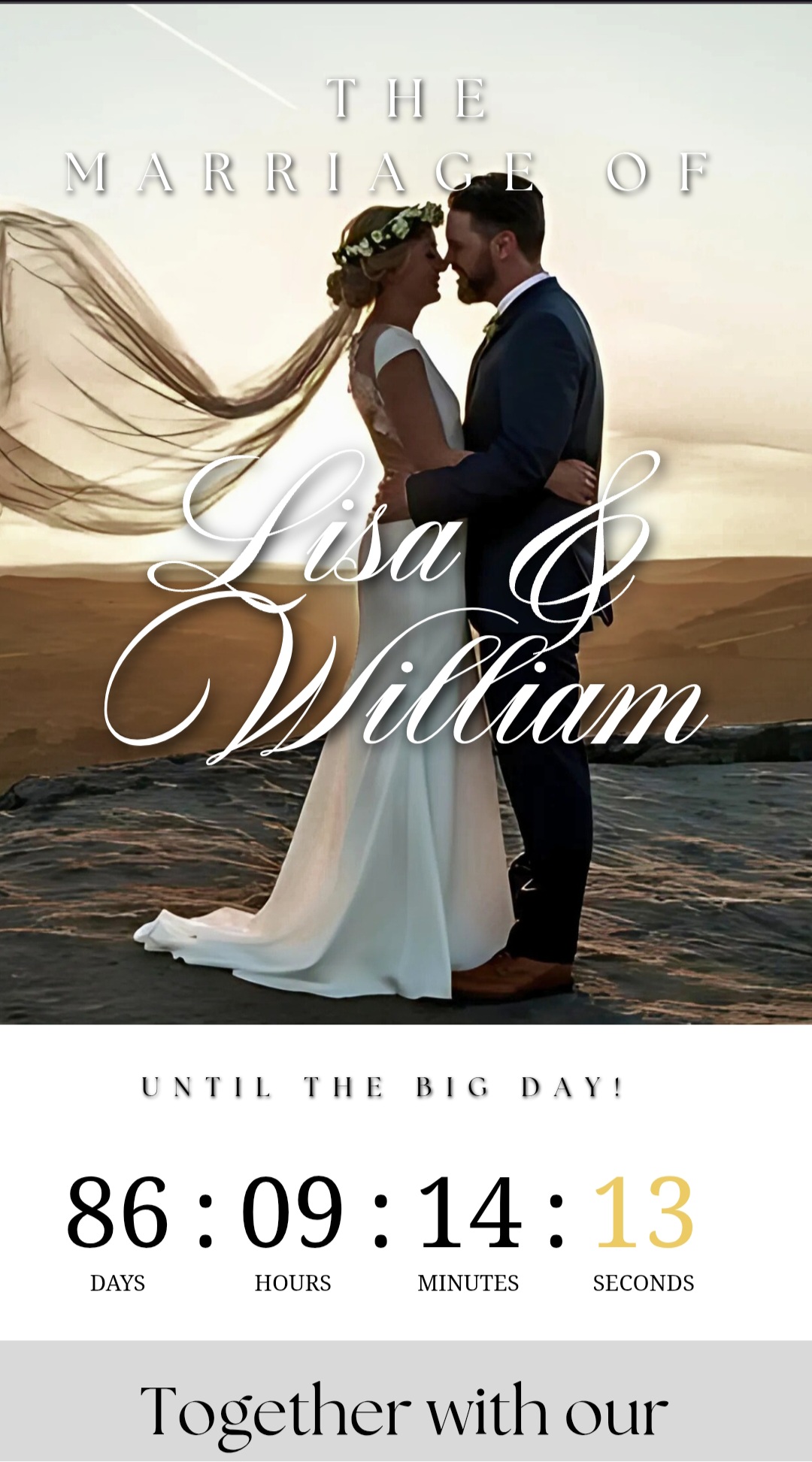 Invitación Boda Lisa & William
